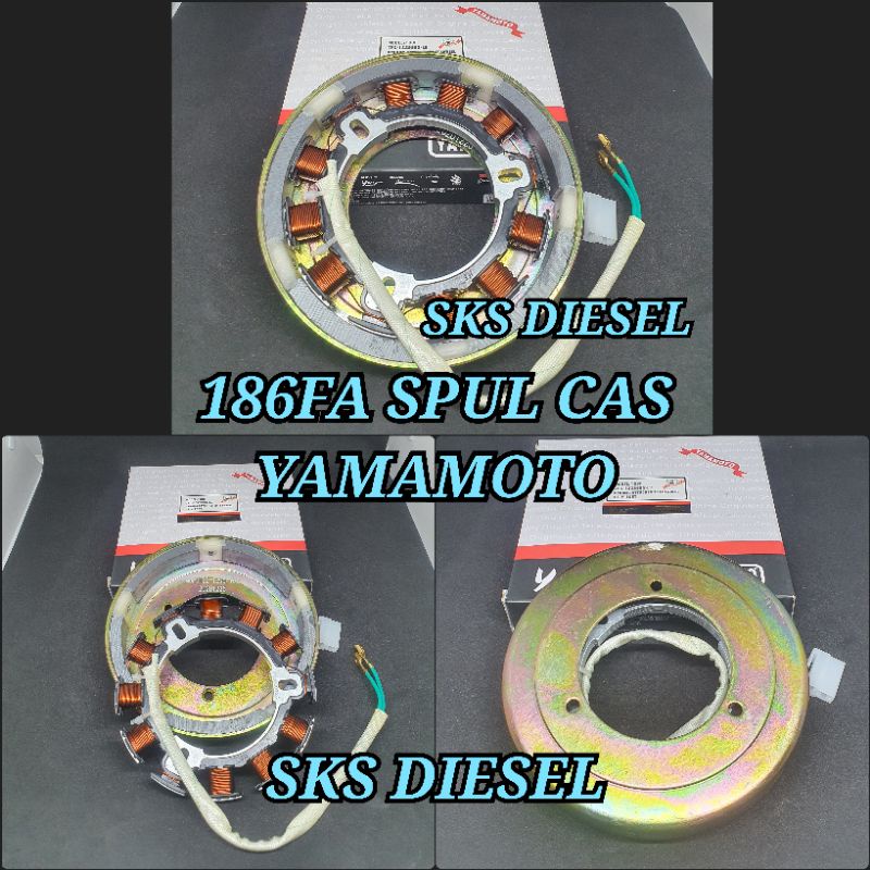 Jual 186F 186FA 192F 192FA Spul Spull Spol Cas Aki Genset Diesel Silent