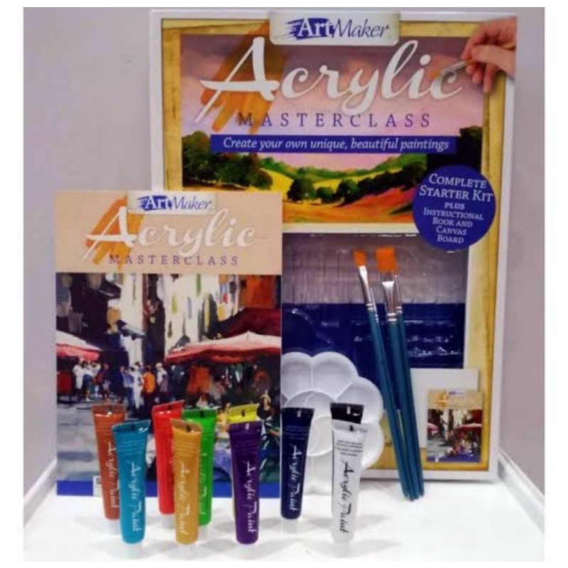 Jual ART MAKER ACRYLIC MASTERCLASS ( COMPLETE STARTER KIT PLUS ...