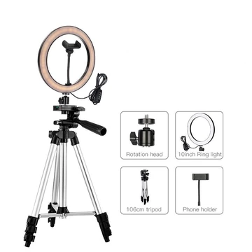 Ring Light 26cm Ring Light 33 CM LED Tripod 3110 3118 2.1 Meter For Selfie Live Stream Make UP