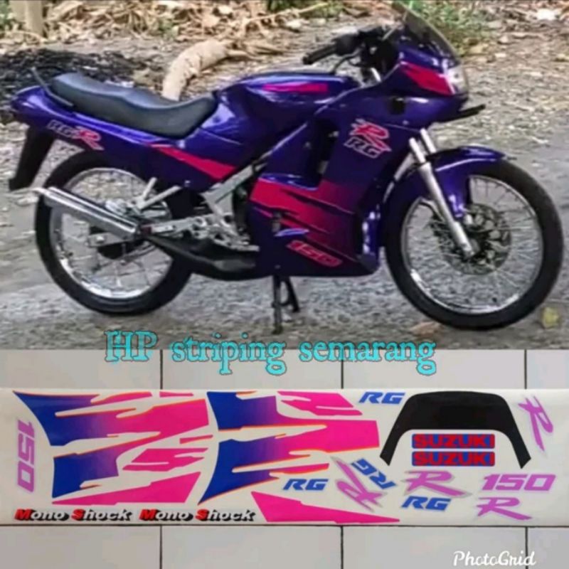 Jual Striping Suzuki RGR Crystal '94 ungu | Shopee Indonesia