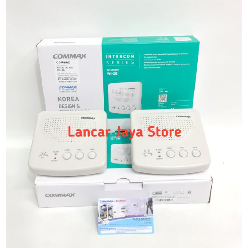 Jual Intercom Commax Wireless Wi-2B Putih Interphone Wireless Commax ...