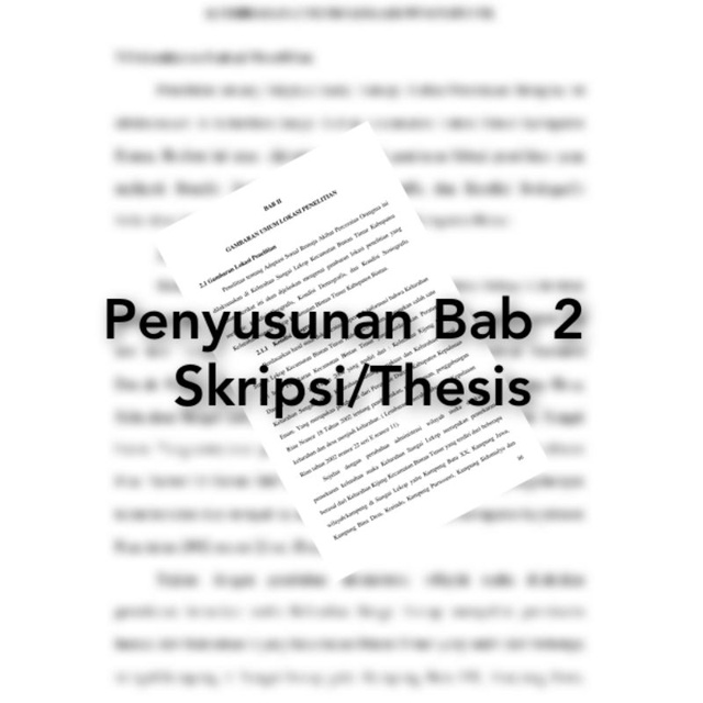 Jual Penyusunan Bab 2 Skripsi Atau Thesis | Shopee Indonesia