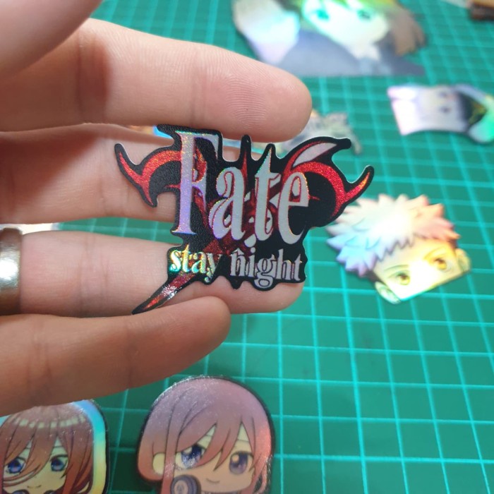Jual Sticker Hologram Anime - PSH966 - Fate Stay Night Logo | Shopee ...