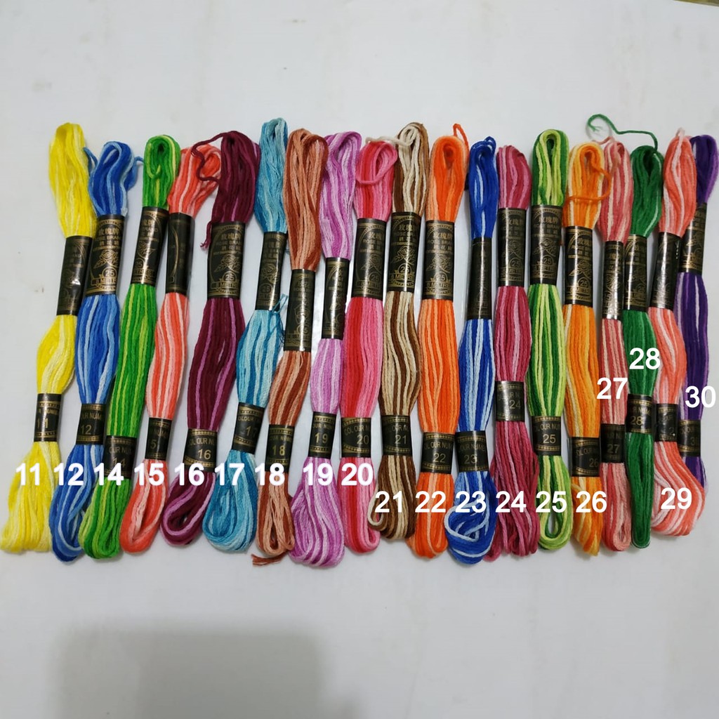 Jual Benang Rajut Sulam / Embroidery Thread Merk Rose / Rousess - Ombre ...