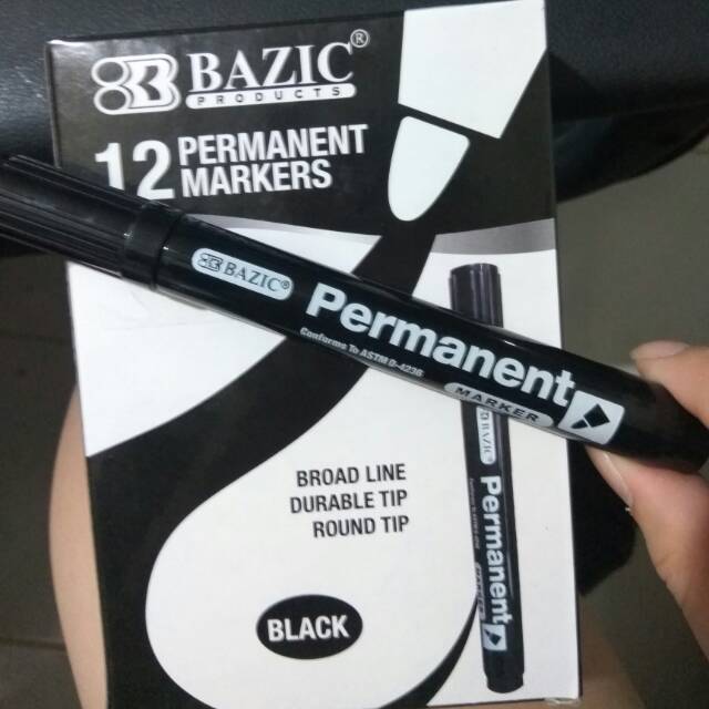 Jual HARGA GROSIR !! Spidol Permanent / Permanent Markers Merk BAZIC