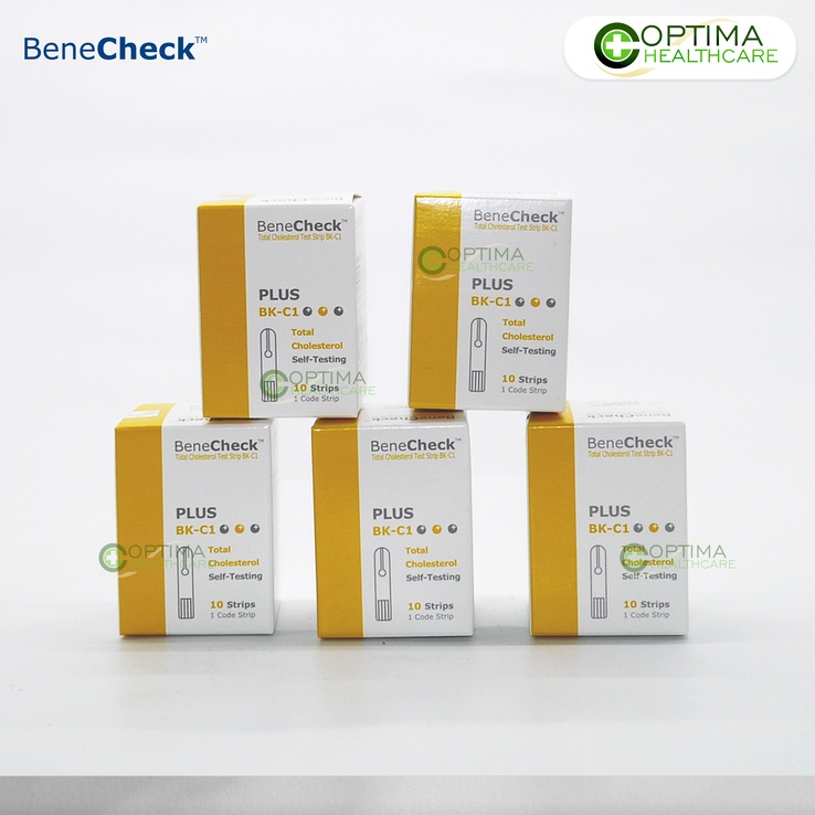 Jual Alat Cek Darah Benecheck Plus Test Strip Kolesterol isi 10 strip ...