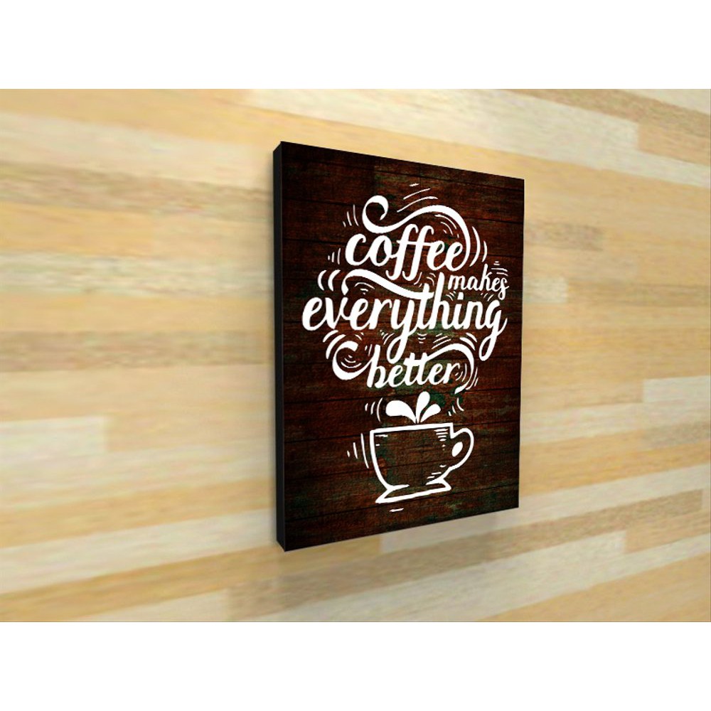 Jual Picbox Hiasan Dinding Cafe Coffee Quotes Typography Minimalis