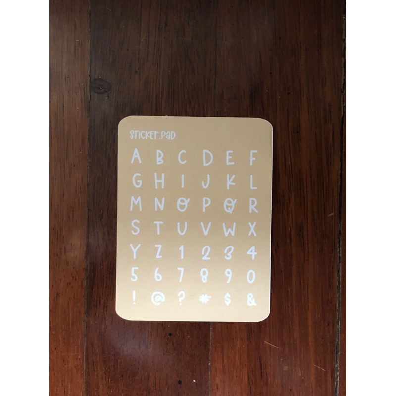 Jual Sticker alphabet functional sticker bulat | Shopee Indonesia