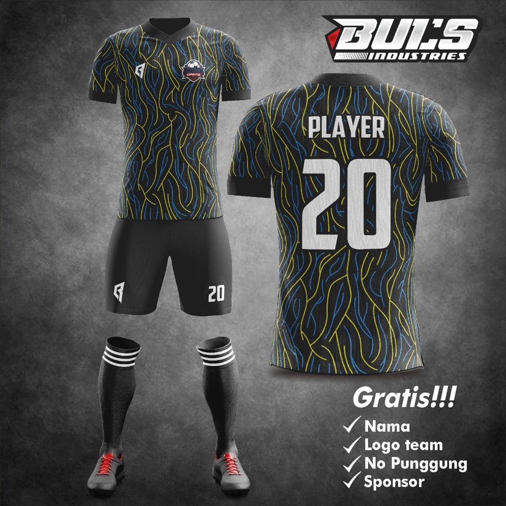 Jual JERSEY FUTSAL JERSEY BOLA CUSTOM FULL SET (BISA SATUAN) | Shopee ...