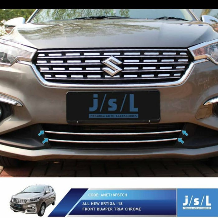 Jual List Grill Radiator All New Ertiga 18 Front Bumper Trim Chrome
