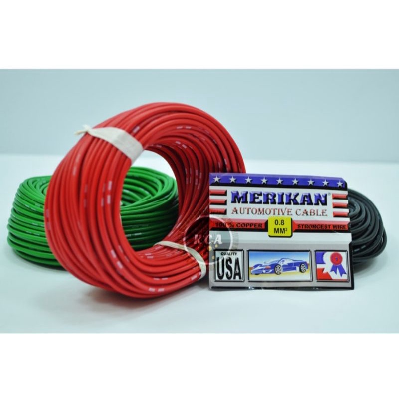 Jual 1 roll Merikan Kabel 0.8 mm / 1.5 mm Serabut Banyak | Shopee Indonesia