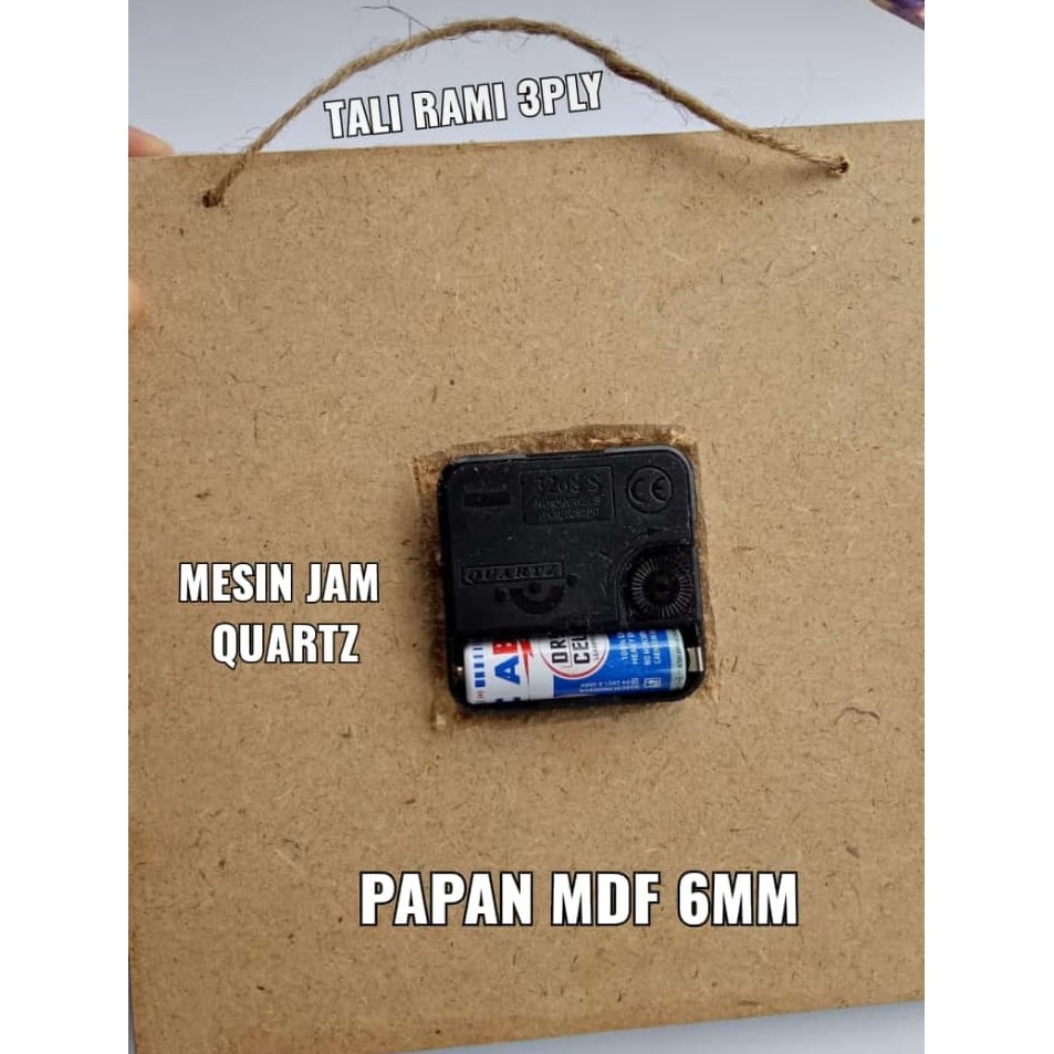 Jual JAM DINDING CUSTOM FOTO DAN NAMA TERMURAH CUMA 30RIBU PAPAN MDF ...