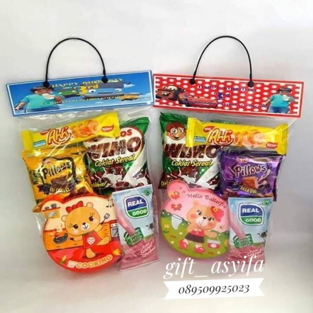 Jual Paket Souvenir Bingkisan Parcel Goodie Bag Ulang Tahun Aqiqah