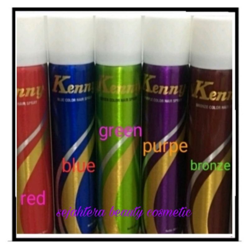 Jual hair spray color kenny 50ml ( hair spray warna 50ml ) Shopee