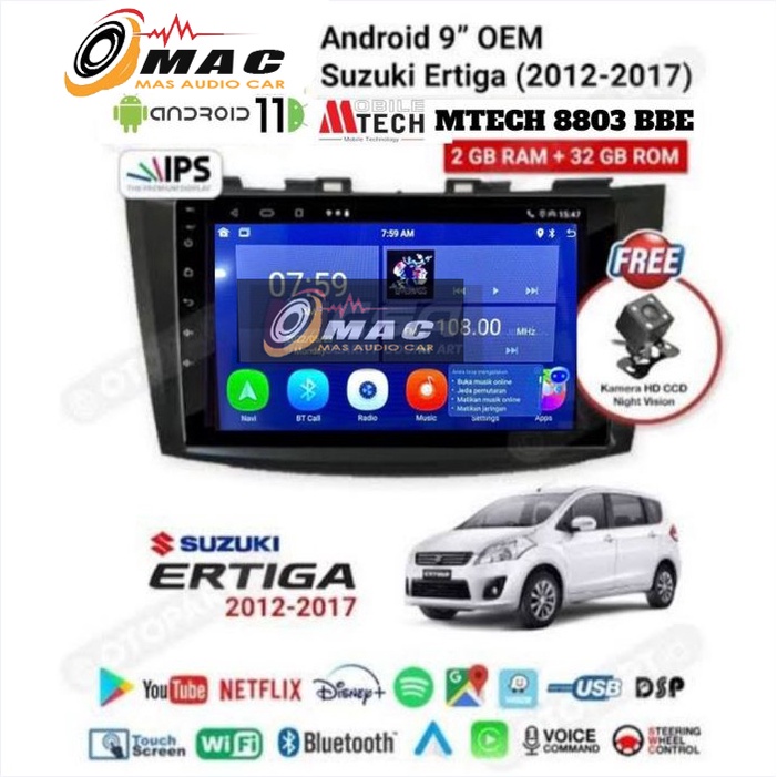 Jual Head Unit Android Inchi Mtech Bbe Suzuki Ertiga