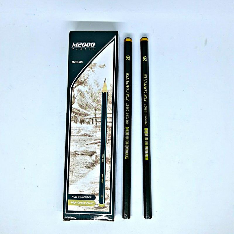 Jual Pensil 2B M-2000 / Pensil Murah Bagus /1pak Isi (12pcs) | Shopee ...