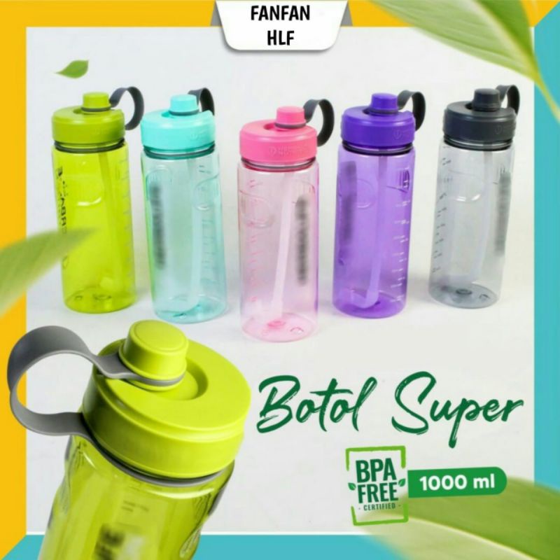 Jual Botol Minum Apel Herbalife Tulisan Timbul Ukuran 1 Liter (1kg 5pcs ...