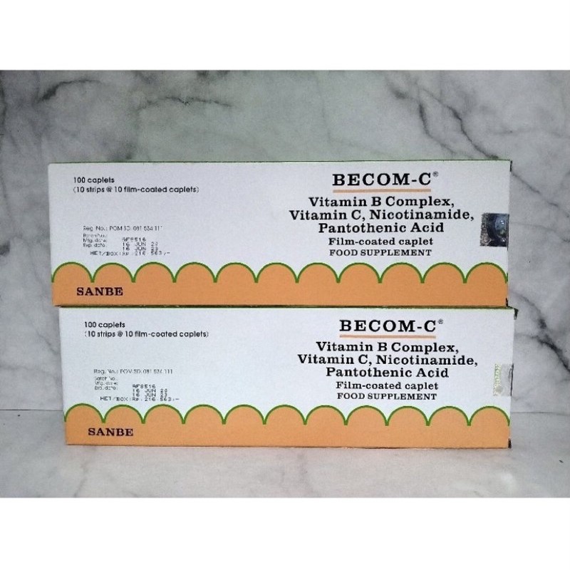 Jual Becom C Multivitamin Box 100 kaplet | Shopee Indonesia