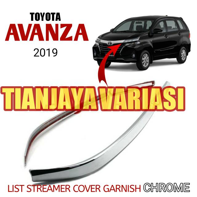Jual List Head Streamer Toyota AVANZA 2019-Up Lis Cover Bawah Lampu ...