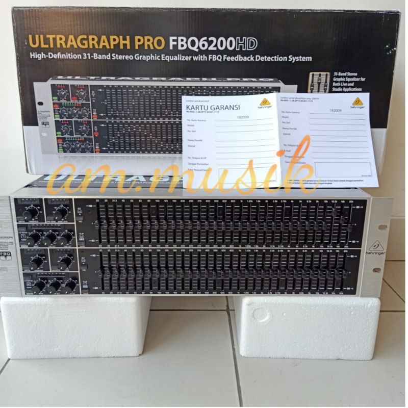 Jual EQUALIZER BEHRINGER FBQ6200HD FBQ 6200 HD 2x31 BAND STEREO