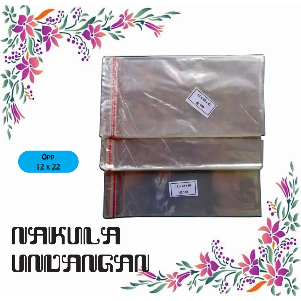 Jual Plastik Undangan / Plastik Opp Ukuran 12 X 22 Best Seller / Harga ...