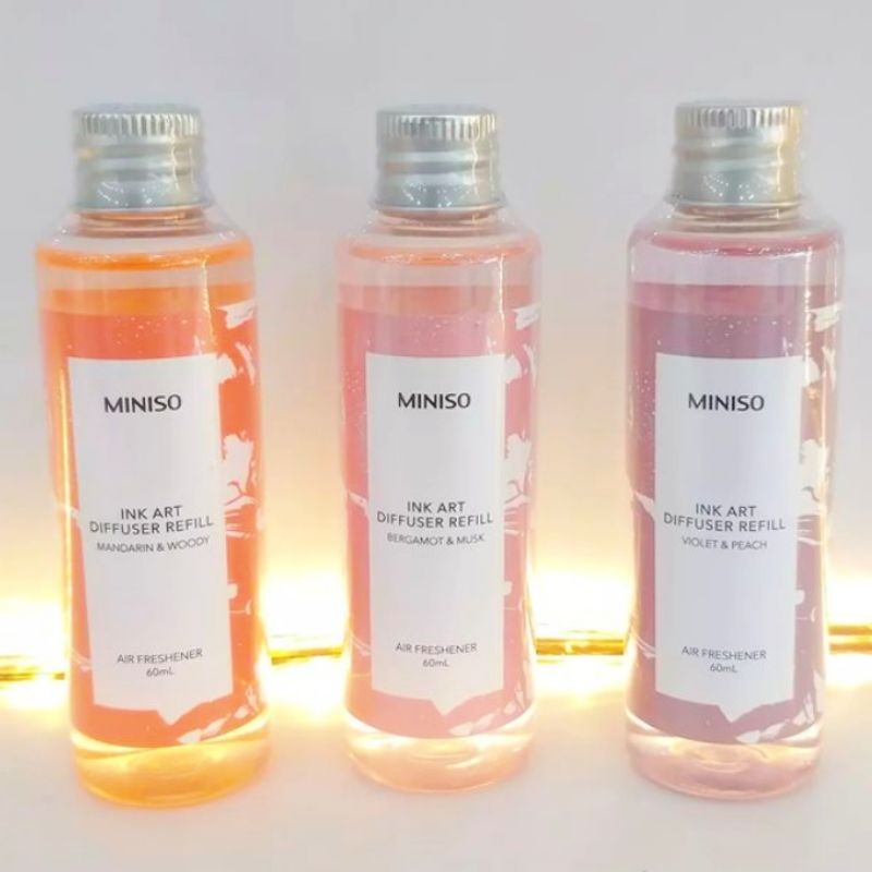 Jual SPECIAL SALE MINISO INK ART SCENT DIFFUSER REFILL ISI 60 ML