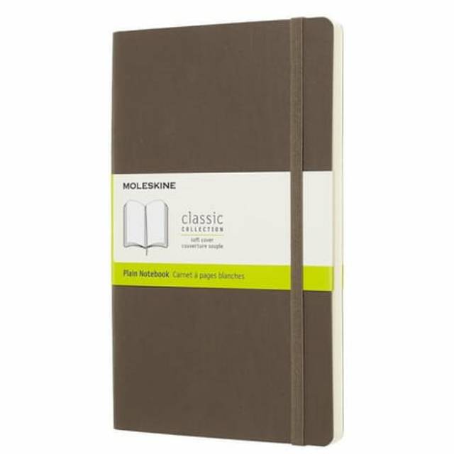 Jual Moleskine Plain Notebook Classic Collection Coffee Brown | Shopee ...