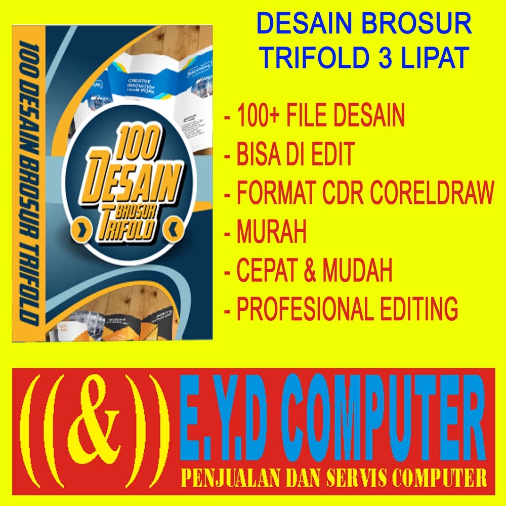 Jual PROMO DESAIN BROSUR TRIFOLD 3 LIPAT KOLEKSI TEMPLATE DESIGN GRAFIS ...