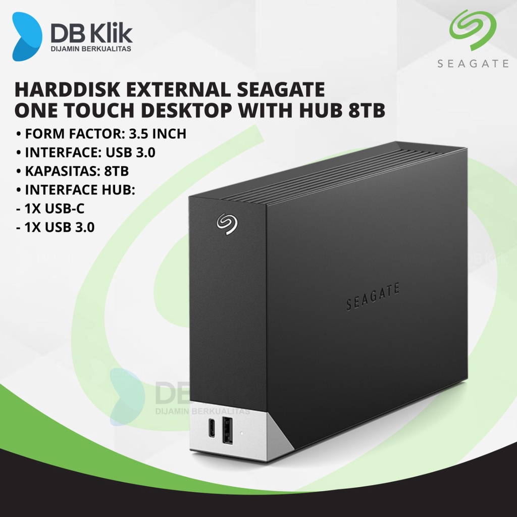 Jual Harddisk External SEAGATE One Touch Desktop with HUB 8TB USBC3.0