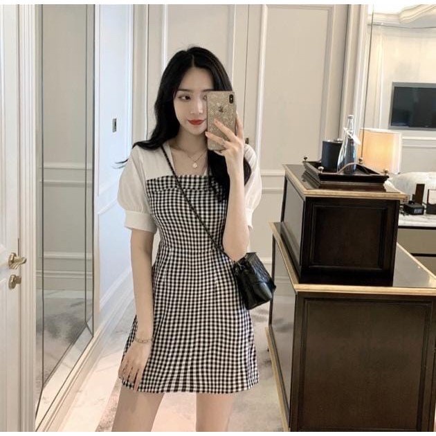 Mini dress cheap korean style