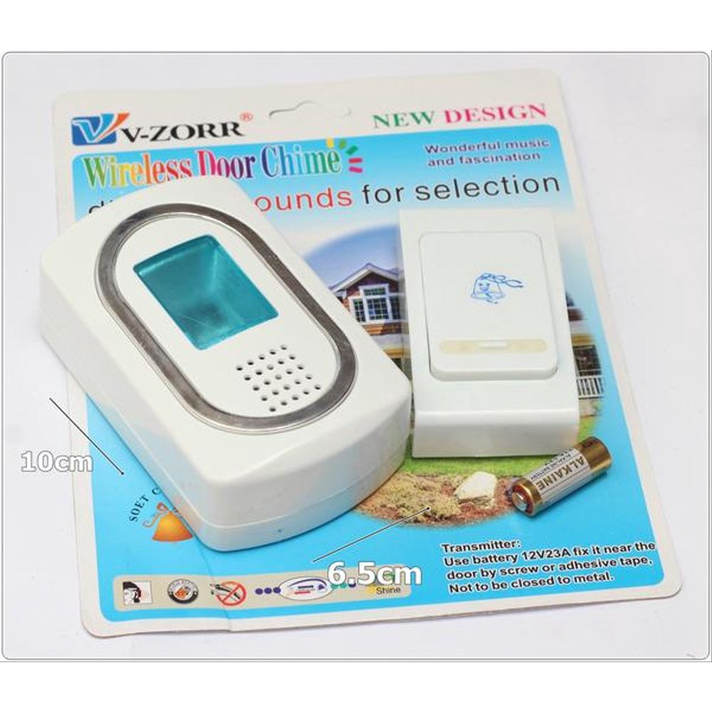 Jual Bel Pintu Rumah V Zorr Wireless Door Bell Remote Meter Tanpa