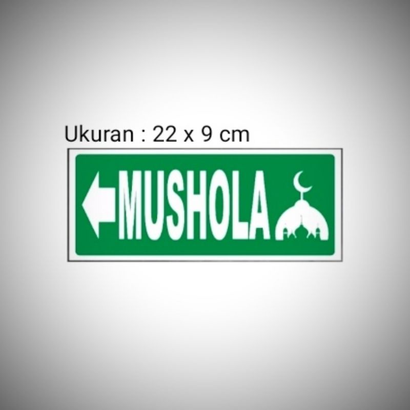 Jual Sign Petunjuk Mushola Sign Board Acrylic, Sign label Akrilik ...