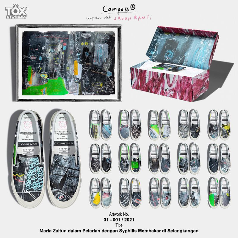 Jual [ORIGINAL] Sepatu Compass X Jason Ranti (LIMITED EDITION) | Shopee ...