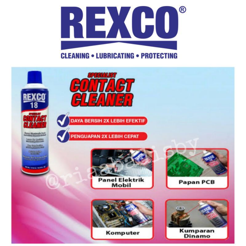 Jual REXCO 18 Contact Cleaner 500ml PEMBERSIH KOMPONEN ELEKTRONIK ...
