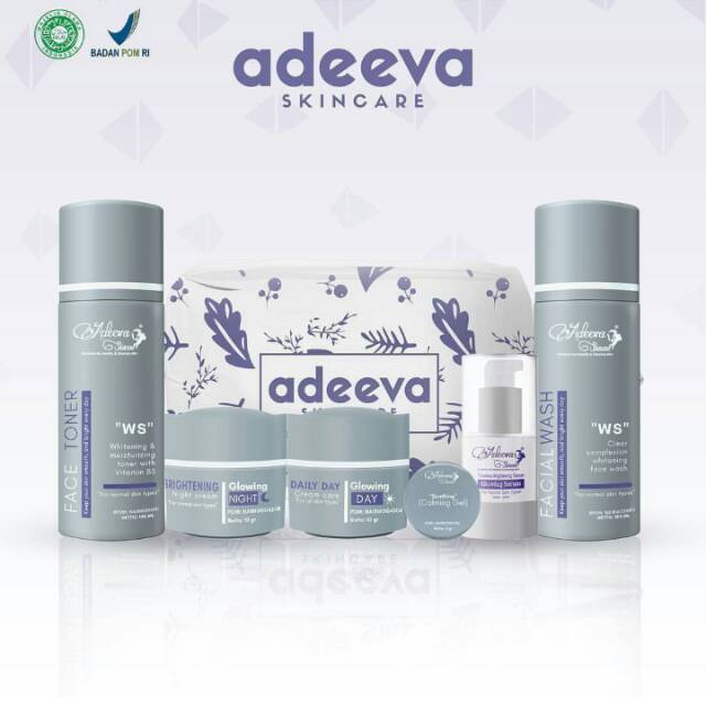 Jual ADEEVA SKINCARE BPOM ORIGINAL ( Paket Whitening Series Complete ...