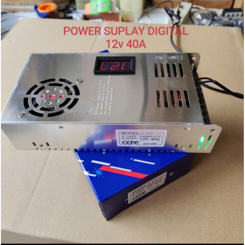 Jual POWER SUPLAY 12V 40A DIGITAL | Shopee Indonesia