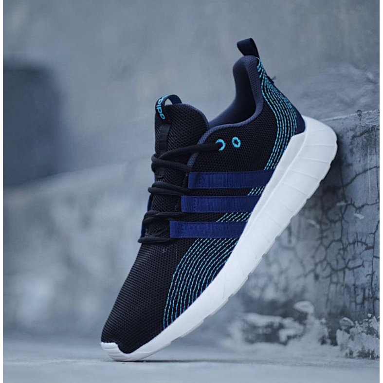 Jual ADIDAS QUESTAR FLOW X PARLEY BLACK NAVY ORIGINAL Shopee Indonesia