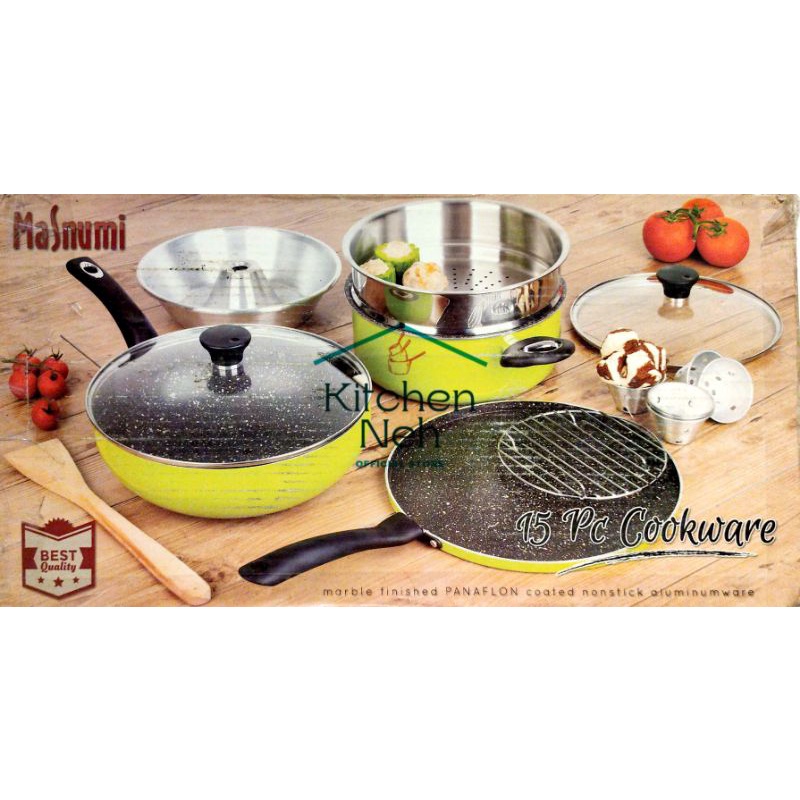 Jual Panci Set 15 PC Masnumi / Panci Anti Lengket / Panci Stainless ...