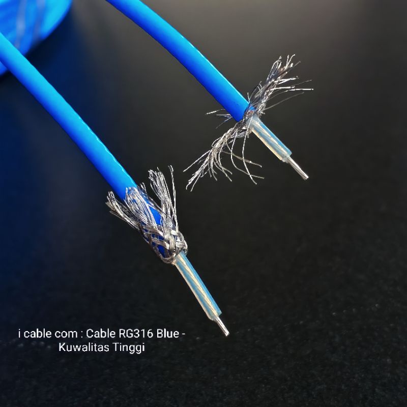 Jual Kabel RF RG316 Blue High Ori - Cable RG 316 | Shopee Indonesia