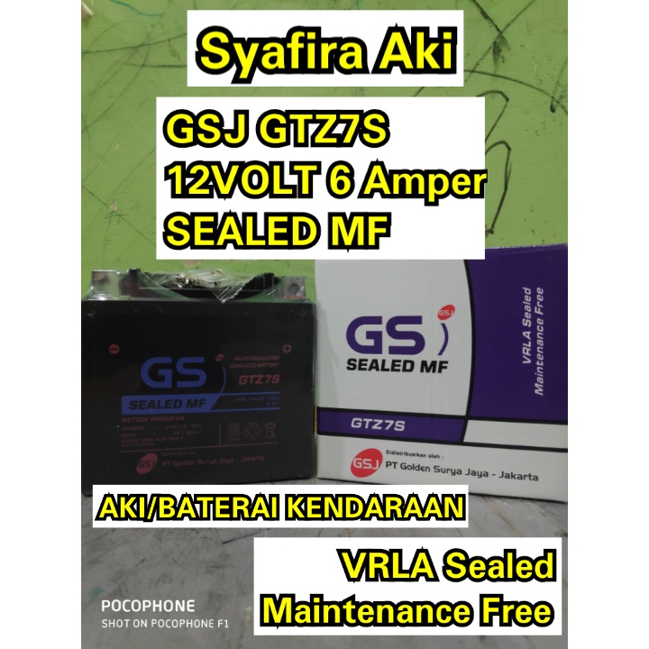 Jual Aki motor Honda CBR150R, Vario 125, Vario 150 GTZ7S MF | Shopee