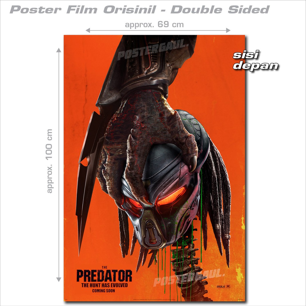 Jual Poster Film THE PREDATOR - original International one sheet style ...