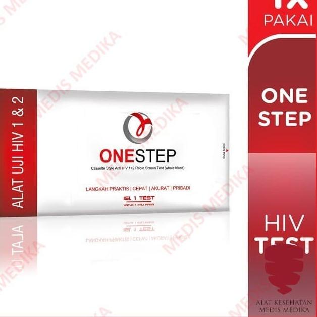 Jual (PROMO KEJ76) Onestep Alat Tes HIV Test Diagnosa Cek Kesehatan Uji