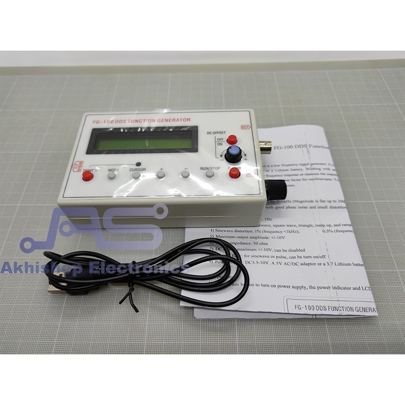 Jual FG100 DDS Function Generator Sine Rectangle Triangle and Sawtooth