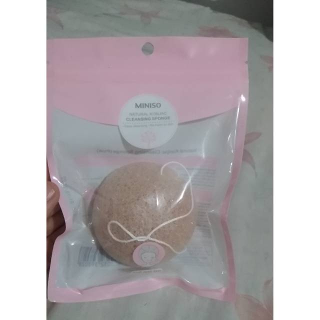 Jual Miniso Natural Konjac Cleansing Sponge (Pink) Shopee Indonesia