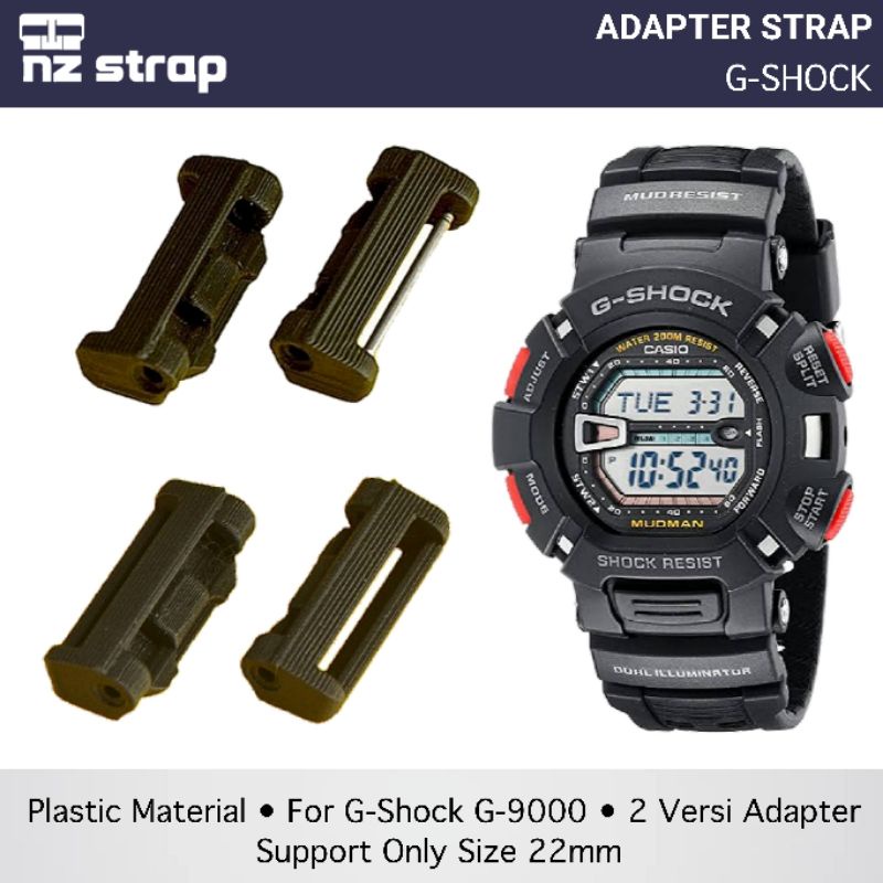 Jual Adapter Gshock Mudman G9000 Adapter Strap Jam Tangan G Shock Mudman G9000 Shopee Indonesia