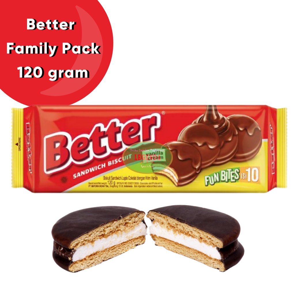 Jual Better Big Pack 100gr fun bites vanilla chocolate | Shopee Indonesia