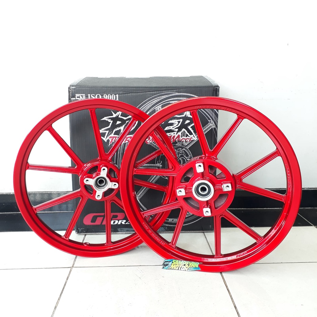 Jual Velg Racing Set Gp Wheel Kawasaki Ninja R Power Gp Drag Gold Matte Hitam Putih Merah