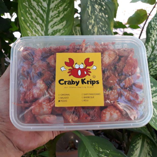 Jual BABY CRAB Craby Krips JUMBO KEMASAN BOX 100 GR ASLI TANGAN PERTAMA Shopee Indonesia