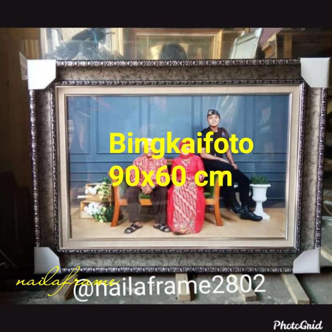 Jual Baru Bingkai Foto Ukuran Besar Ukuran 90X60 Cm Frame Dobel List ...