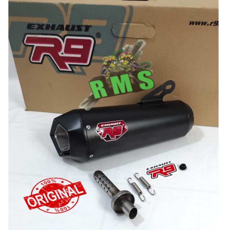 Jual Knalpot R9 Exhaust Alpha Black Series All New Nmax All New Aerox ...